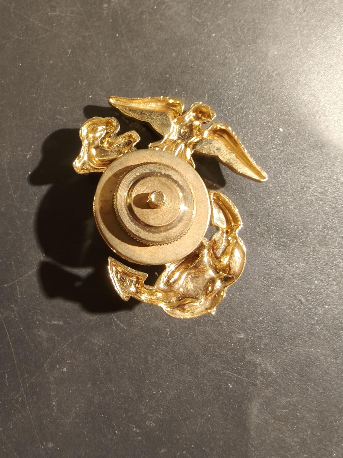 老王徽章第181期 美国海军陆战队大檐帽帽徽 