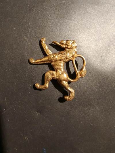 老王徽章第181期 - 比利时二战流亡政府“自由比利时”军帽徽