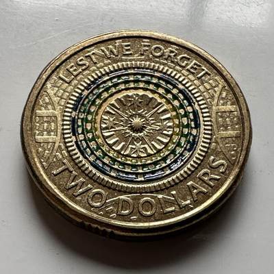 🌹外币初藏🌹🐯2026年第18场 快递将在12号停运 年前需发货的抓紧 ，年后正月十五恢复发货 - 澳大利亚2017年¥2纪念币 a