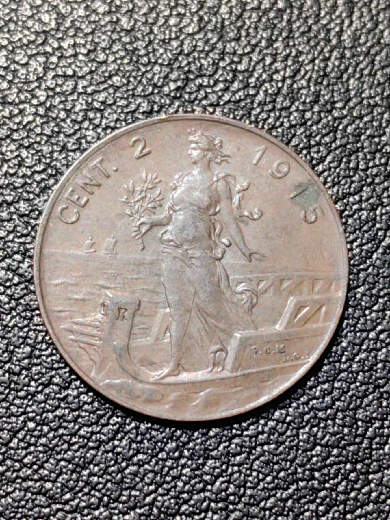 靖甫拍卖第三场 意大利2分铜币 1915年