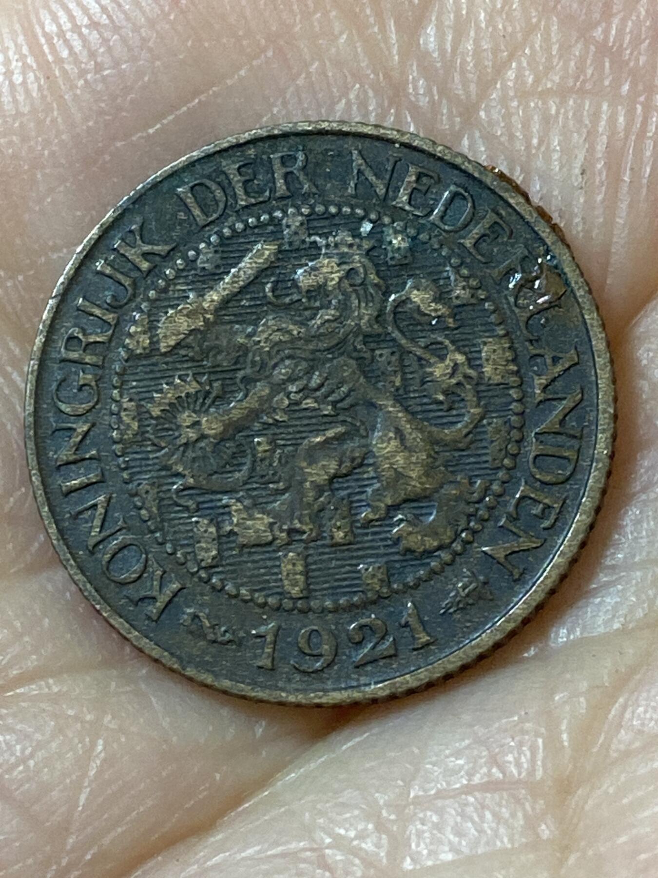 2026年第二十一场(总第一百九十场）外国好品散币场(免佣金) 荷兰🇳🇱1921年1分(威廉明娜女王第五版，Seahorse –海马标)