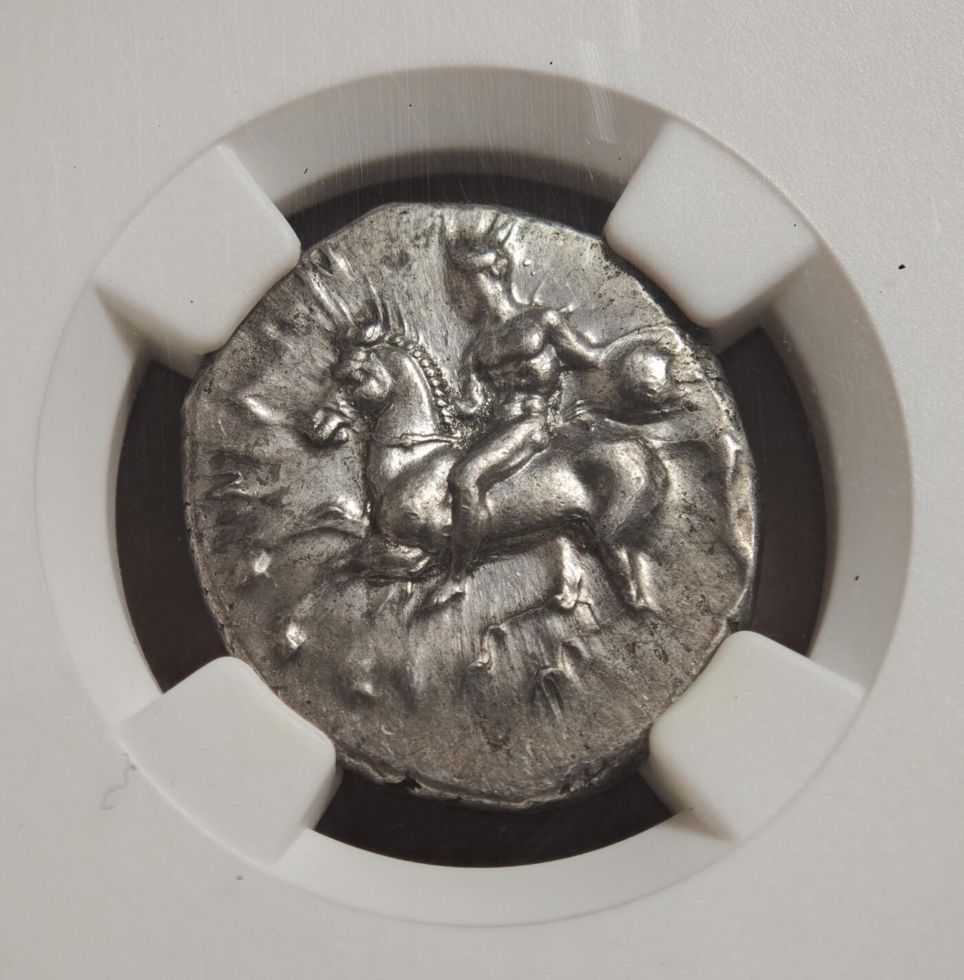 2026年2月捡漏拍 古希腊塔拉斯海豚少女银币