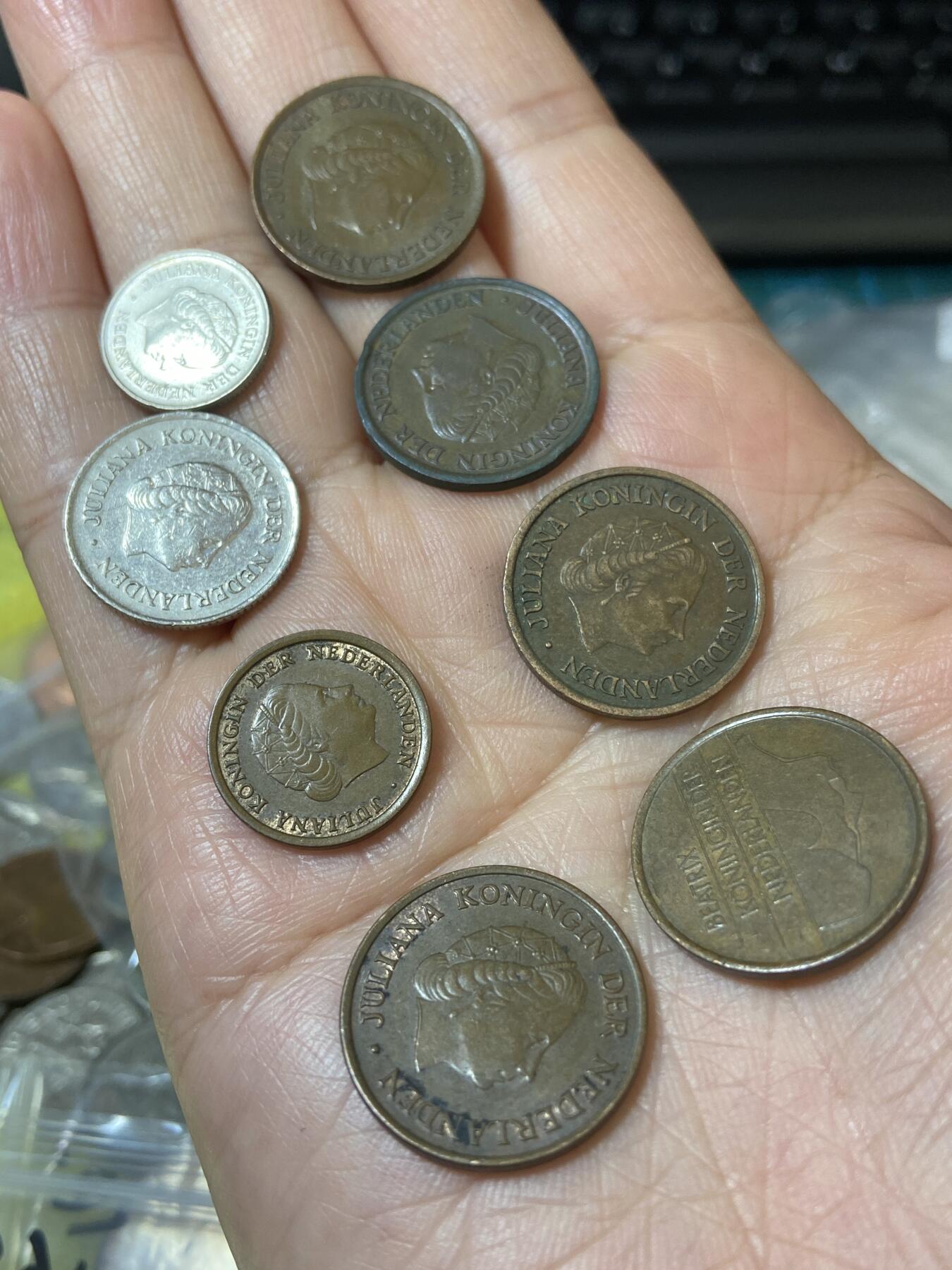 2026年第二十一场(总第一百九十场）外国好品散币场(免佣金) 荷兰🇳🇱8枚：1954年75年80年82年5分，1972年25分，1969年1分，1976年10分