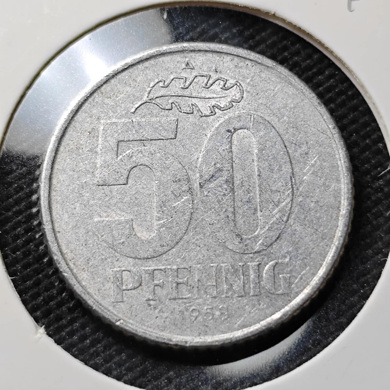 KK钱币收藏小铺  第395期  2月预留时间 周末发货 魏玛德国共和国50芬尼 