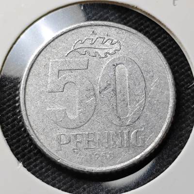 KK钱币收藏小铺  第395期  2月预留时间 周末发货 - 魏玛德国共和国50芬尼 