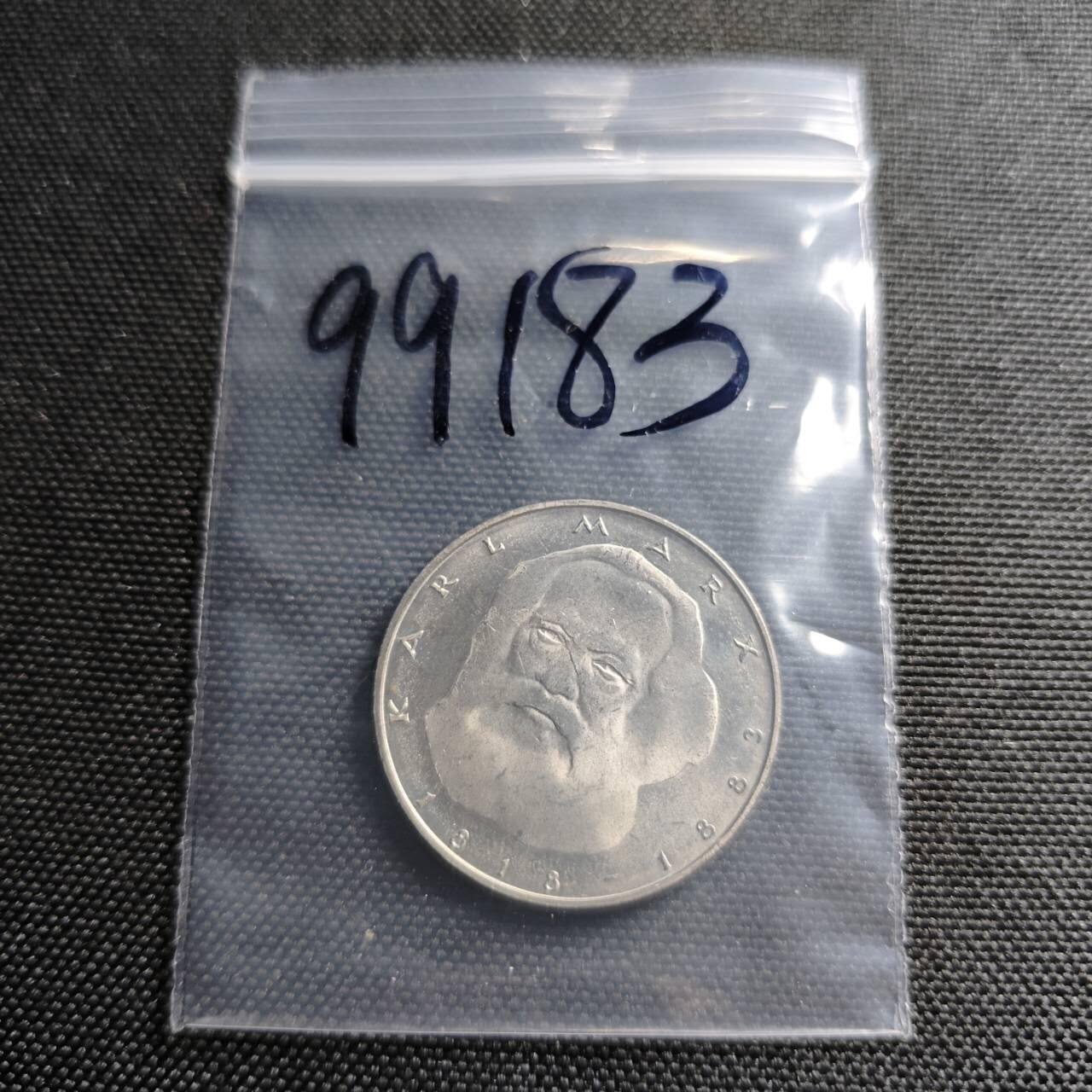 KK钱币收藏小铺  第399期  百期特拍（四拍之三）2月预留时间 周末发货 1983 德国5马克纪念币 好品