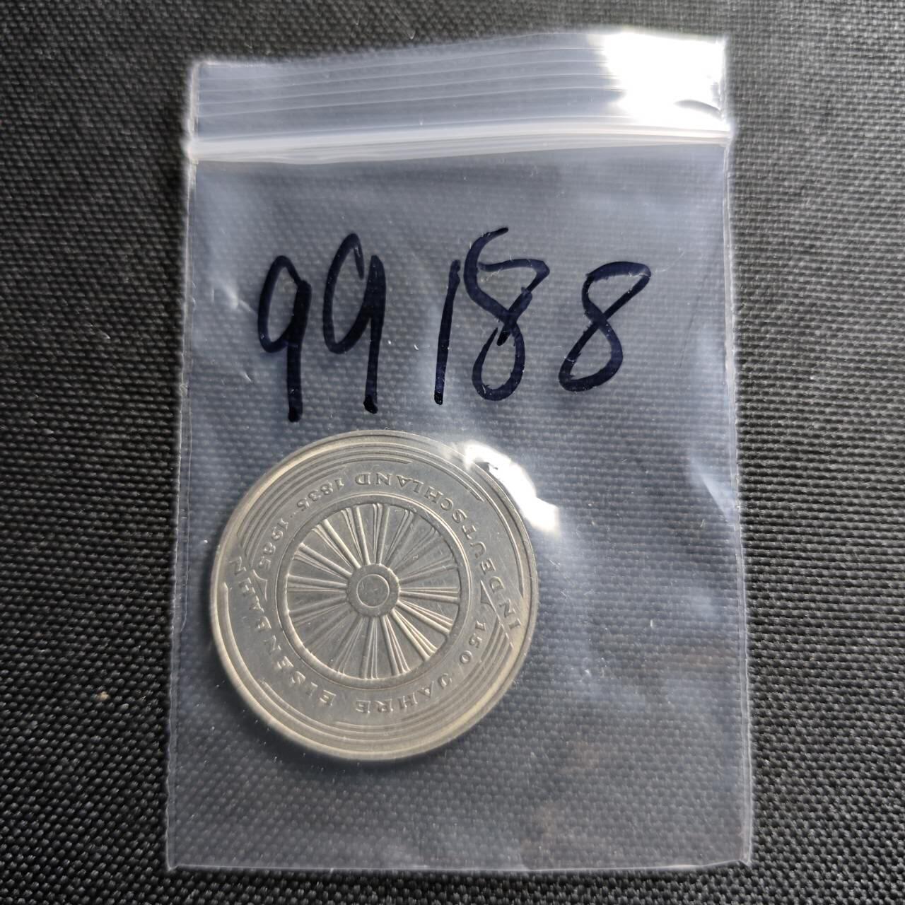 KK钱币收藏小铺  第399期  百期特拍（四拍之三）2月预留时间 周末发货  1985德国5马克纪念币 好品