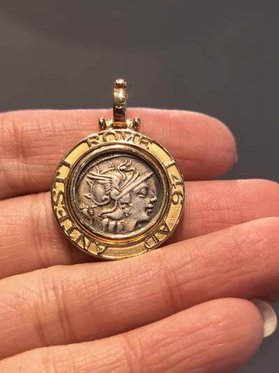 翻转款罗马女神古币吊坠 - 翻转款罗马女神古币吊坠