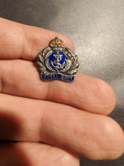 老王徽章第181期 - 英国皇家海军证章    925银质珐琅    