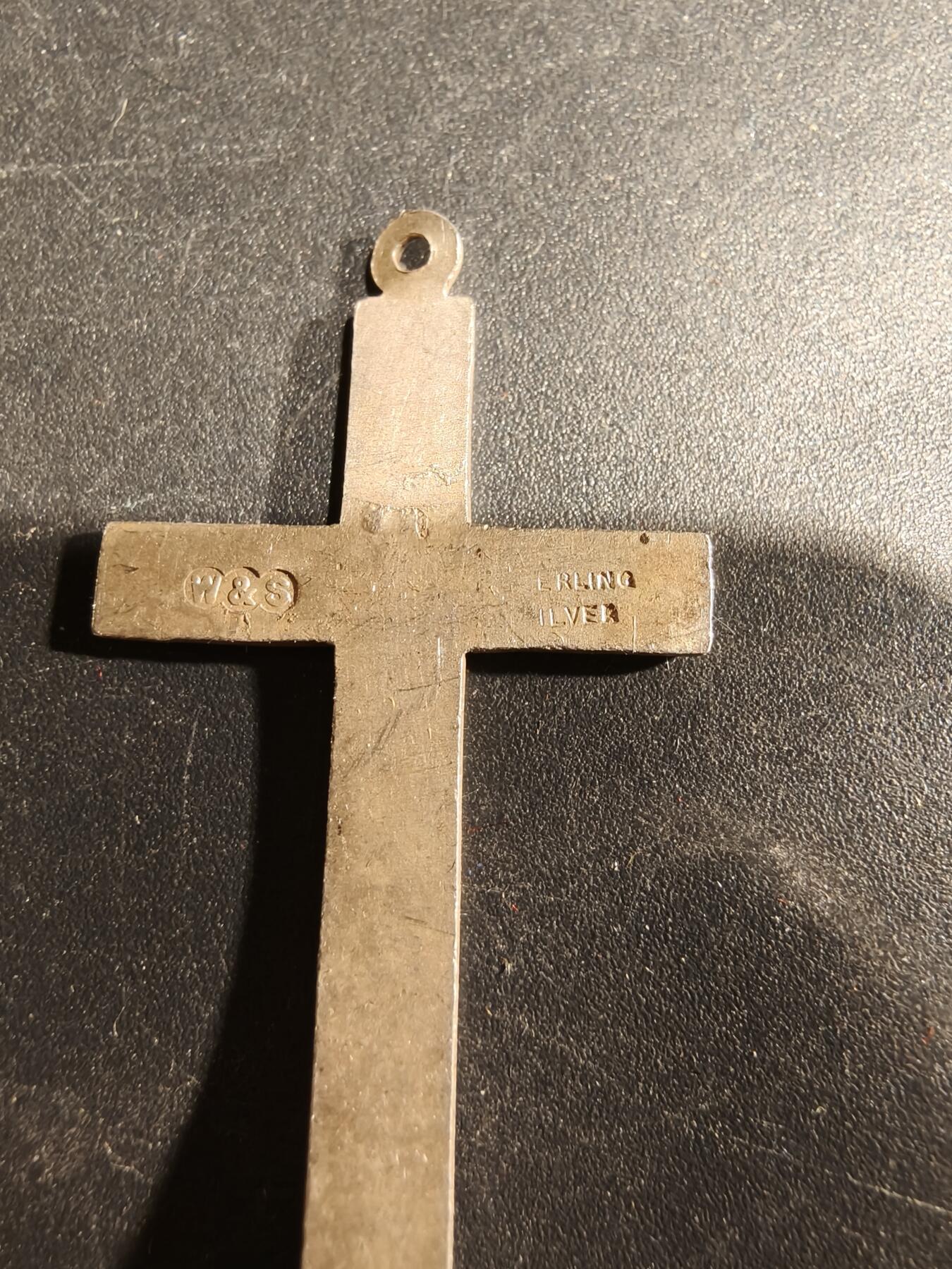 老王徽章第181期 英国十字架    925银珐琅    2g