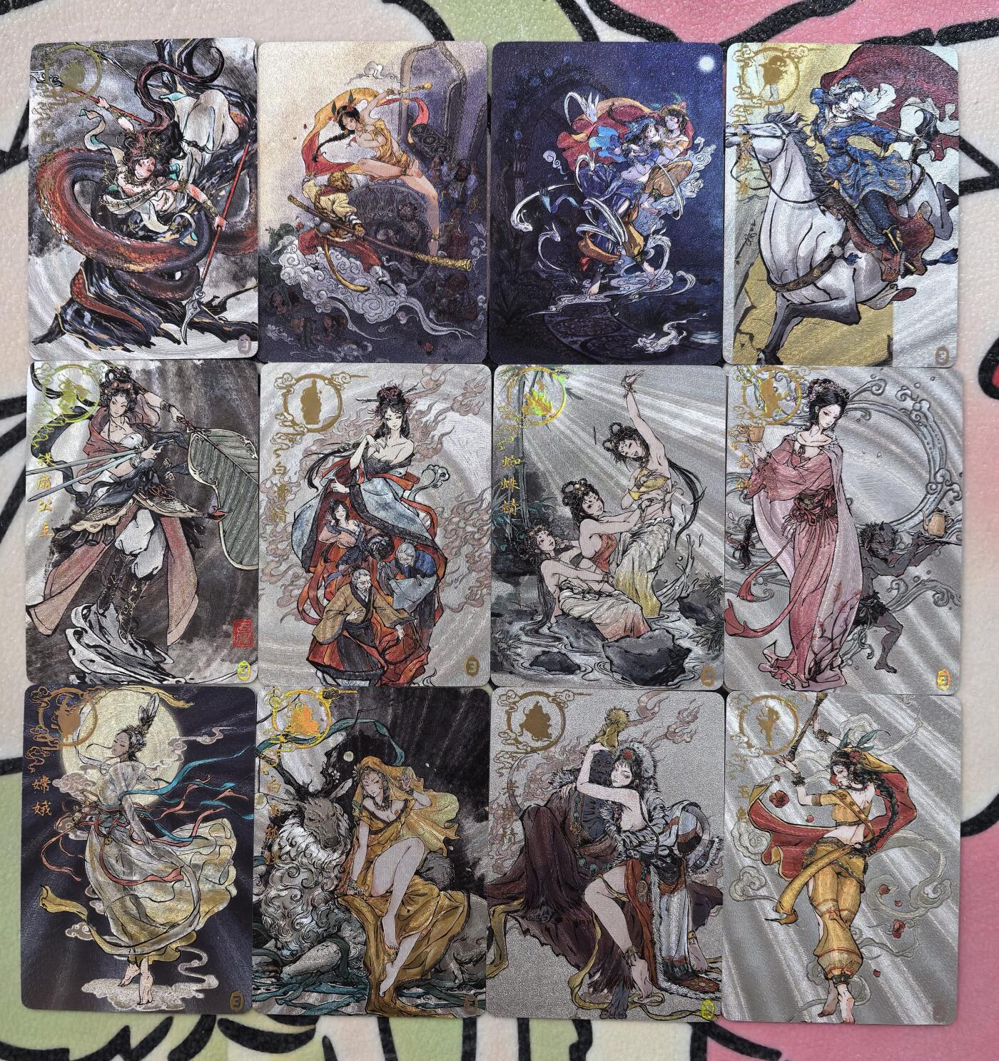 丫丫卡拍贺岁期-隔天发货（2月11日22：00截拍） 【全粗】橙卡文化--百媚西游 主卡+场景卡+解锁卡 一套22张一弹全