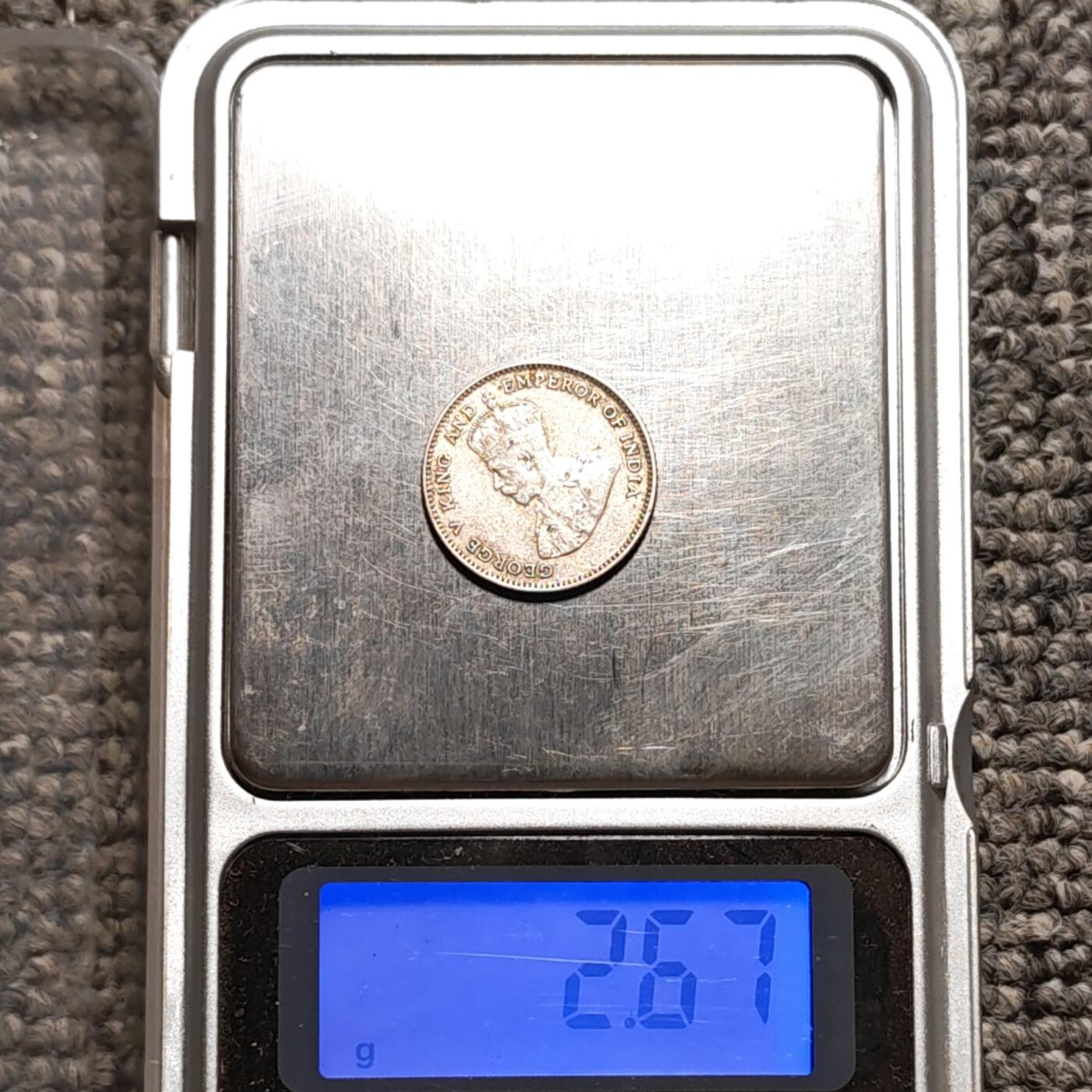 1927年英属海峡殖民地乔治五世10分小银币