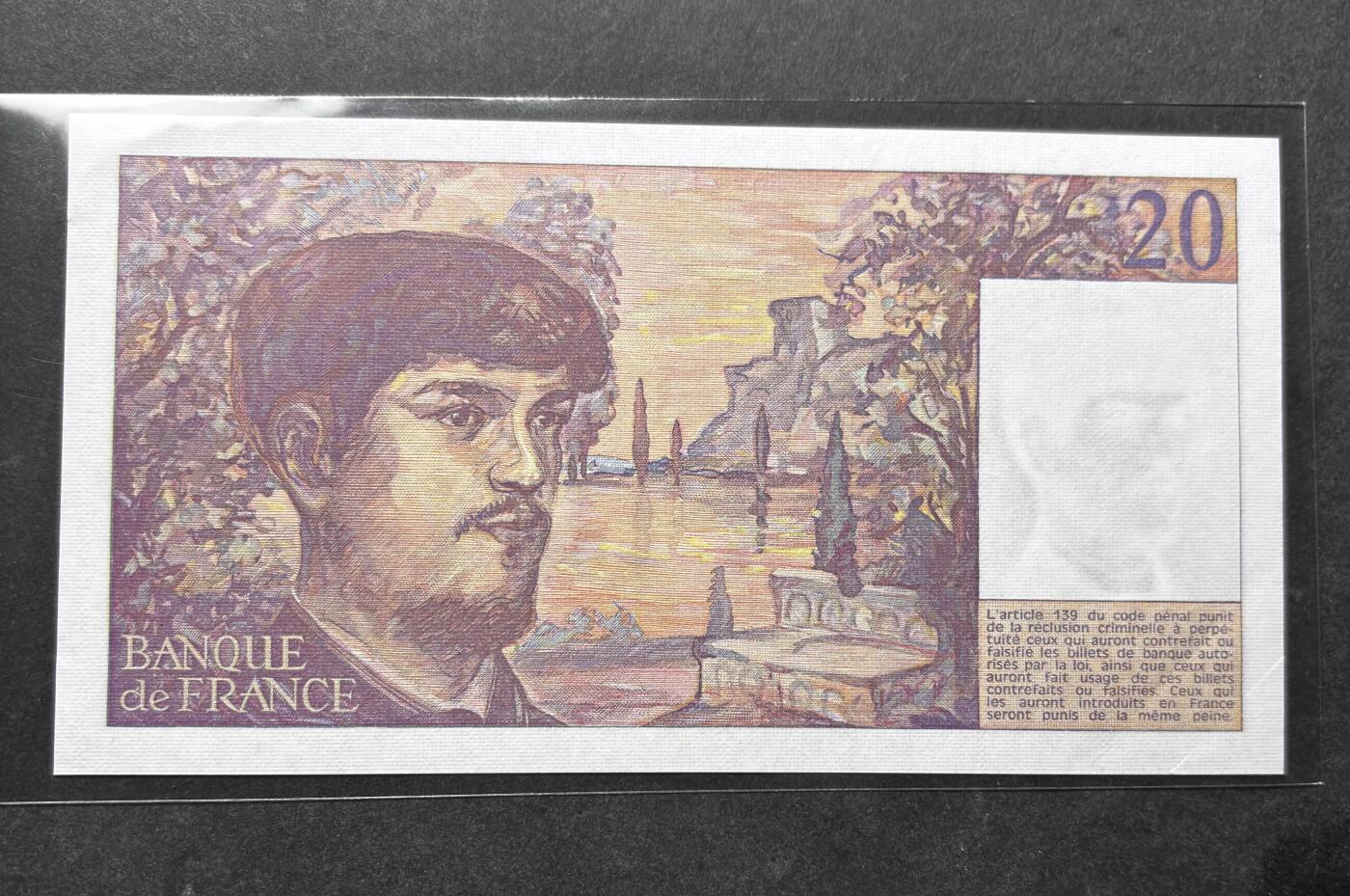 【金马踏春，泉马奔腾】2026 年新年贺岁场，（定于年初五接财神截拍）祝各位老板马到成功，马上有钱，愿岁岁平安喜乐顺遂 全新 1980 年版法国 20 法郎 222 豹子头