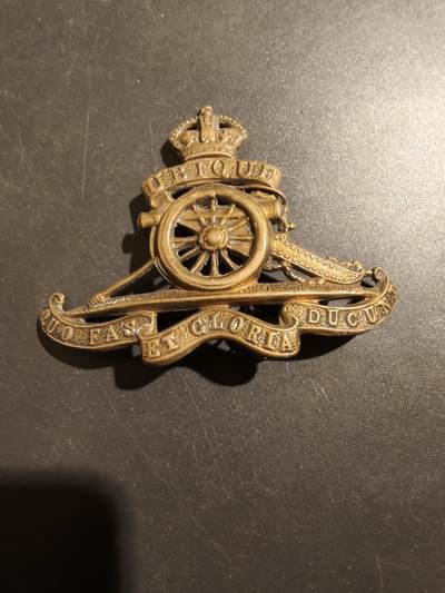 老王徽章第181期 - 英国皇家炮兵帽徽    一战时期
