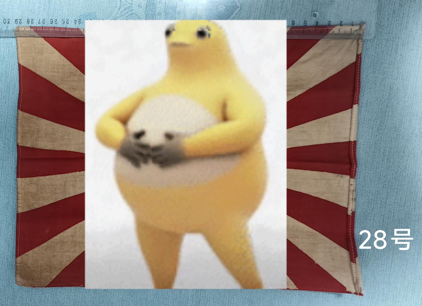 老俞小拍3 日本陆军旭日旗，长约29.5cm。原图私聊客服