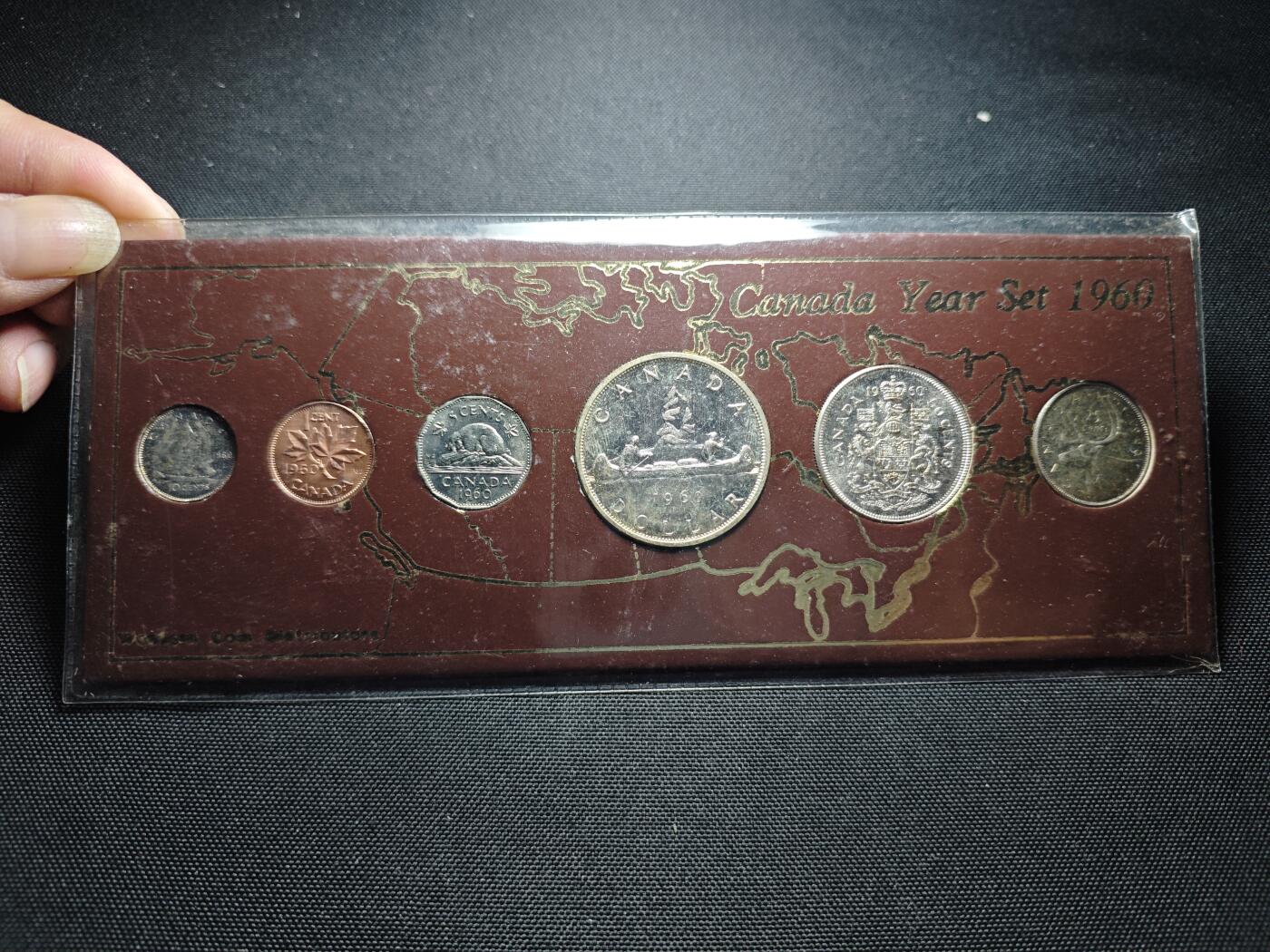 KK钱币收藏小铺  第400期  百期特拍（四拍之四）2月预留时间 周末发货  1960加拿大大小面值清年一套 含4枚银币