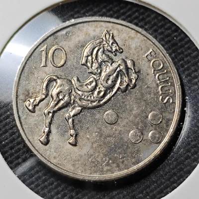 KK钱币收藏小铺  第395期  2月预留时间 周末发货 -  斯洛文尼亚10托伊尔