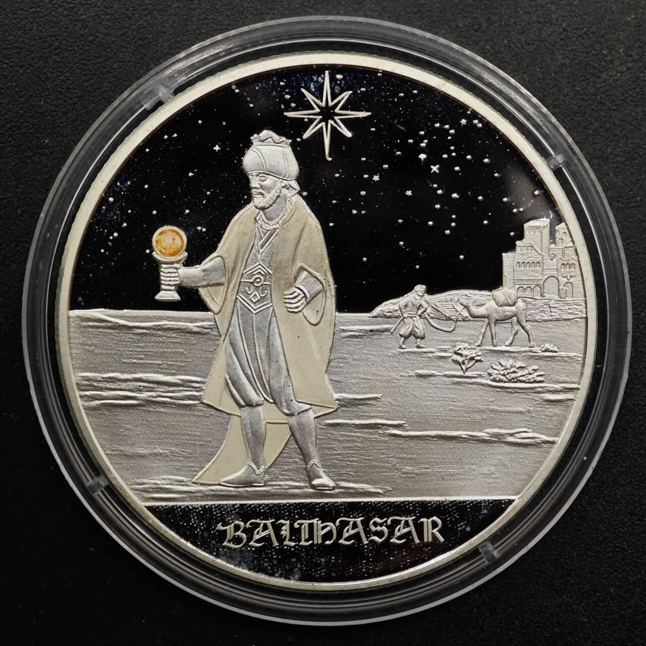 【淘币小摊】实时拍第八百七十拍   银币套币场    年前最后一场周一预留全部发出 本场无中意拍品可私信周日发货请更换最新收货地址不方便收货的请勿参拍或者顺丰到付 民主刚果2005年10法郎X3精制银币套 三圣 25克925银X3 发行量：5千