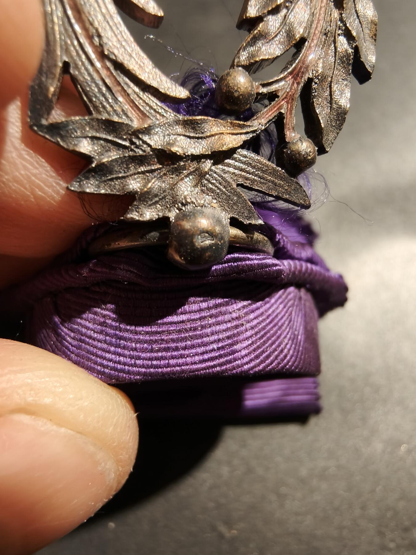 老王徽章第181期 法国军官级棕榈叶勋章    原盒    三共早期珠宝商Kretly制造     野猪头银标     银质镀金珐琅    盒子有点扣不紧