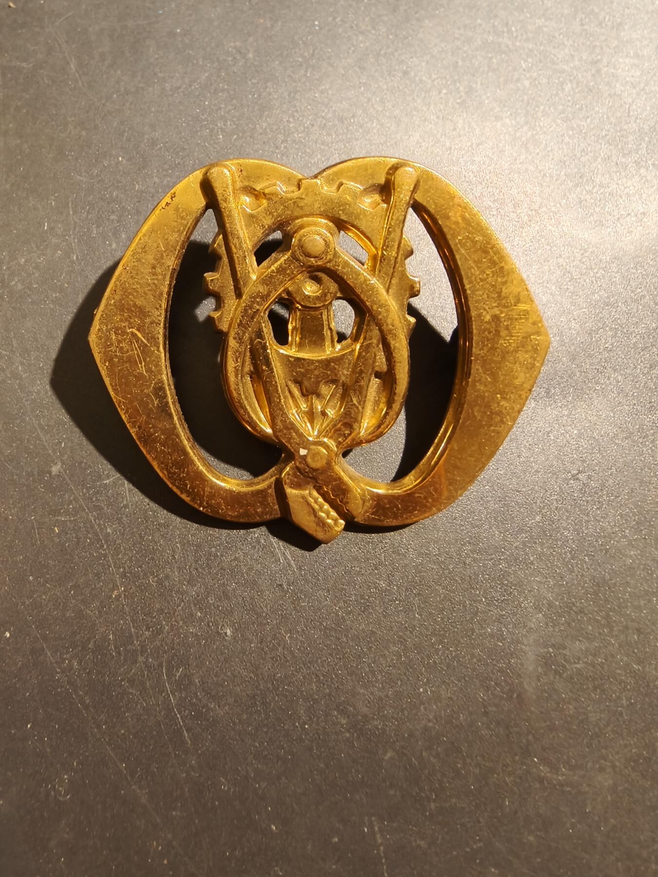 老王徽章第181期 荷兰皇家陆军军械和机电工程师帽徽    二战时期