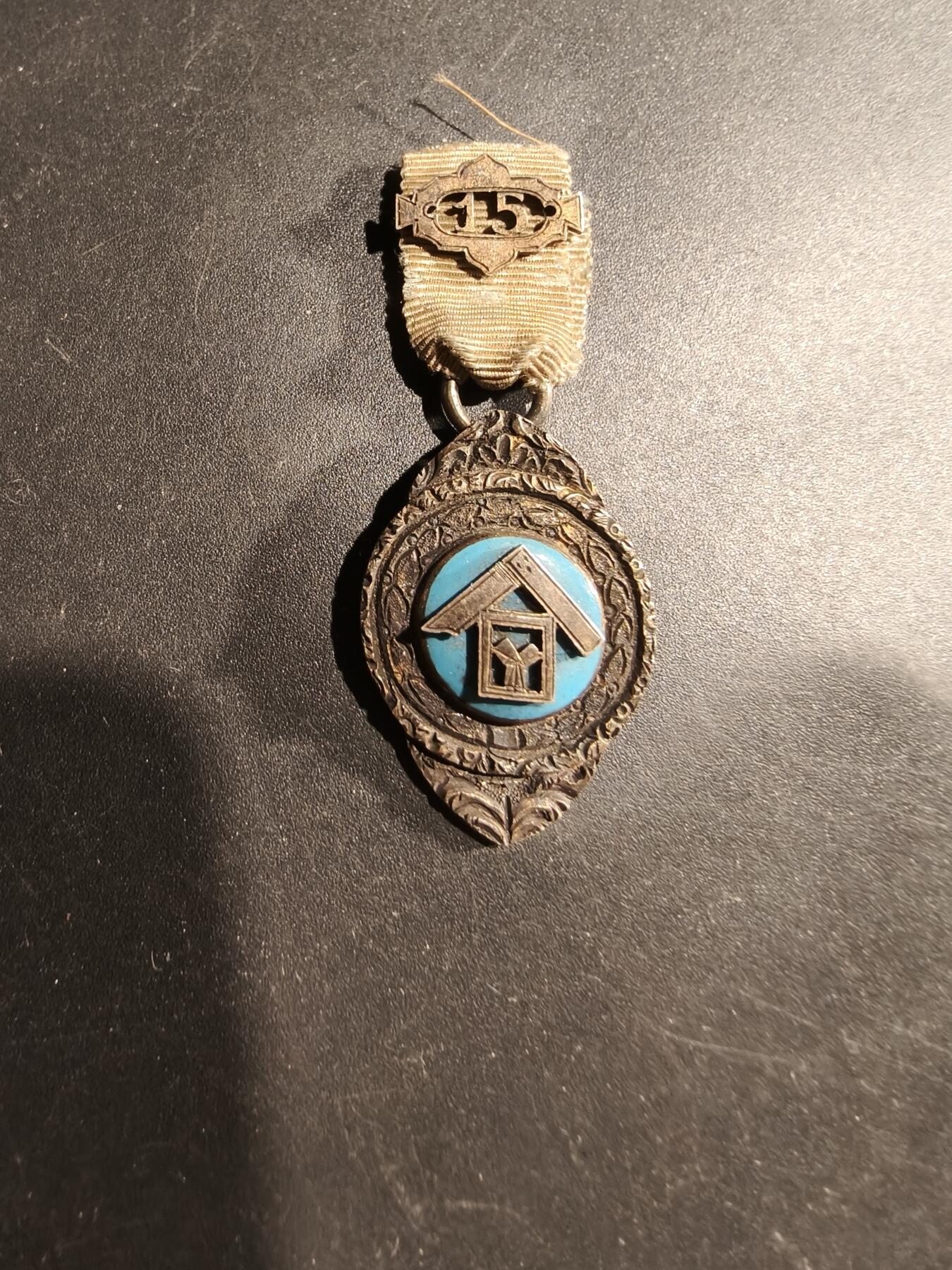 老王徽章第181期 英国共济会奖章   925银    迷你尺寸    7.7g