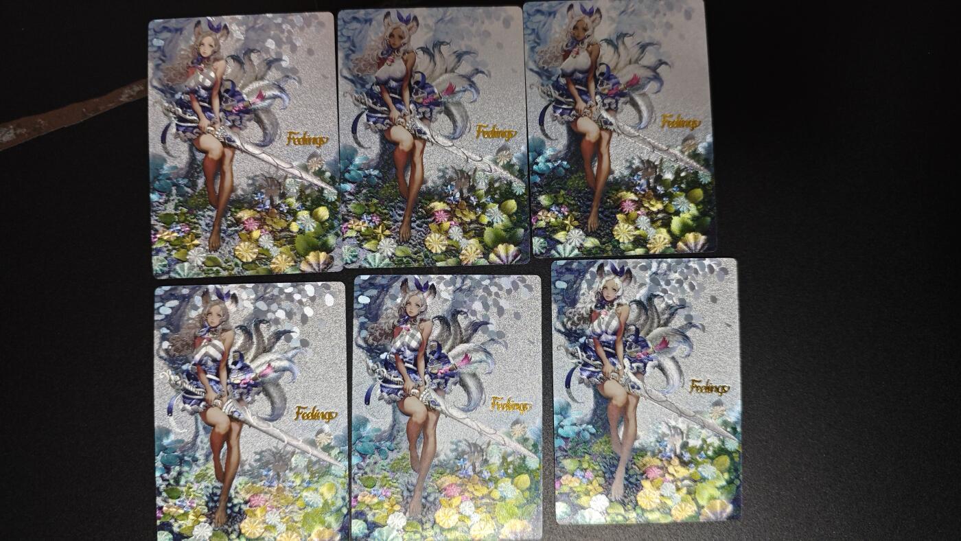 玉楼春卡牌第二期（送拍零佣金，持续收拍） 动漫美女粗闪 6张