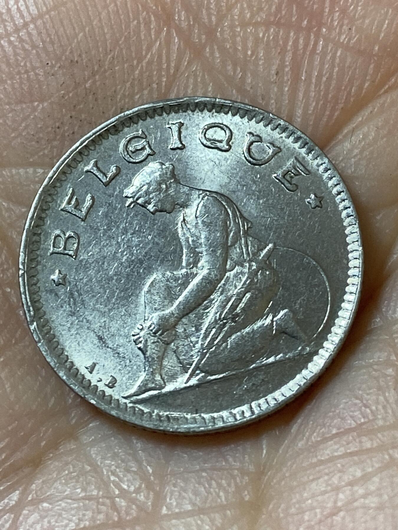 2026年第二十一场(总第一百九十场）外国好品散币场(免佣金) 光品–比利时🇧🇪1928年50分(阿尔贝一世时期，法语版)