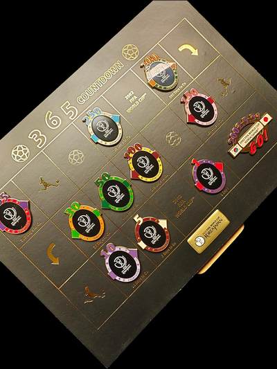 2002年韩日世界杯365倒计时纪念徽章原版授权产品 球迷收藏 足球纪念品 - 2002年韩日世界杯365倒计时纪念徽章原版授权产品 球迷收藏 足球纪念品