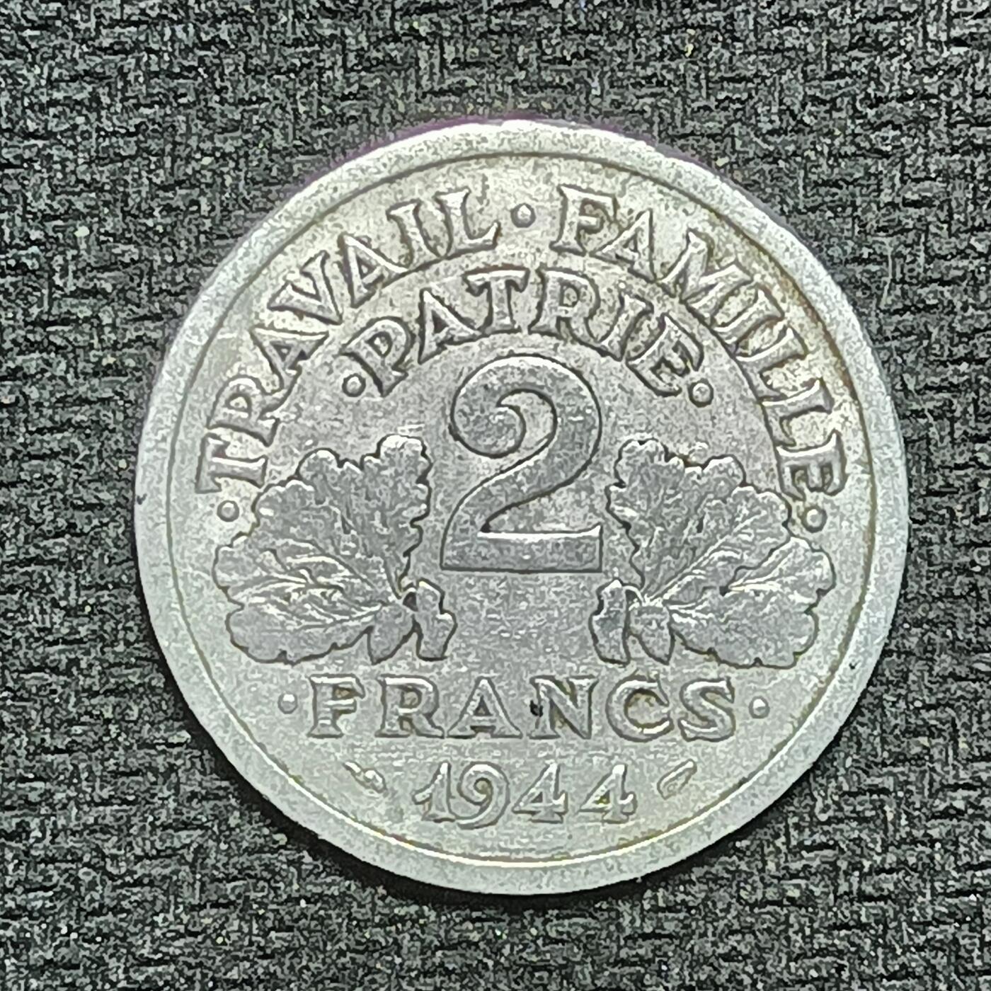 逸泉钱币2026B第十场世界钱币纪念币专场B1231-1615 1340维希法国2法郎