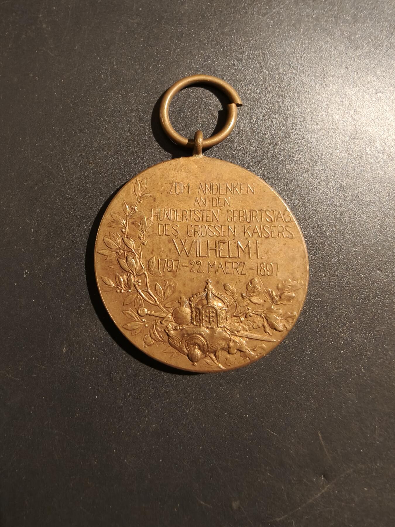 老王徽章第181期 德国德皇百年纪念章    无绶带