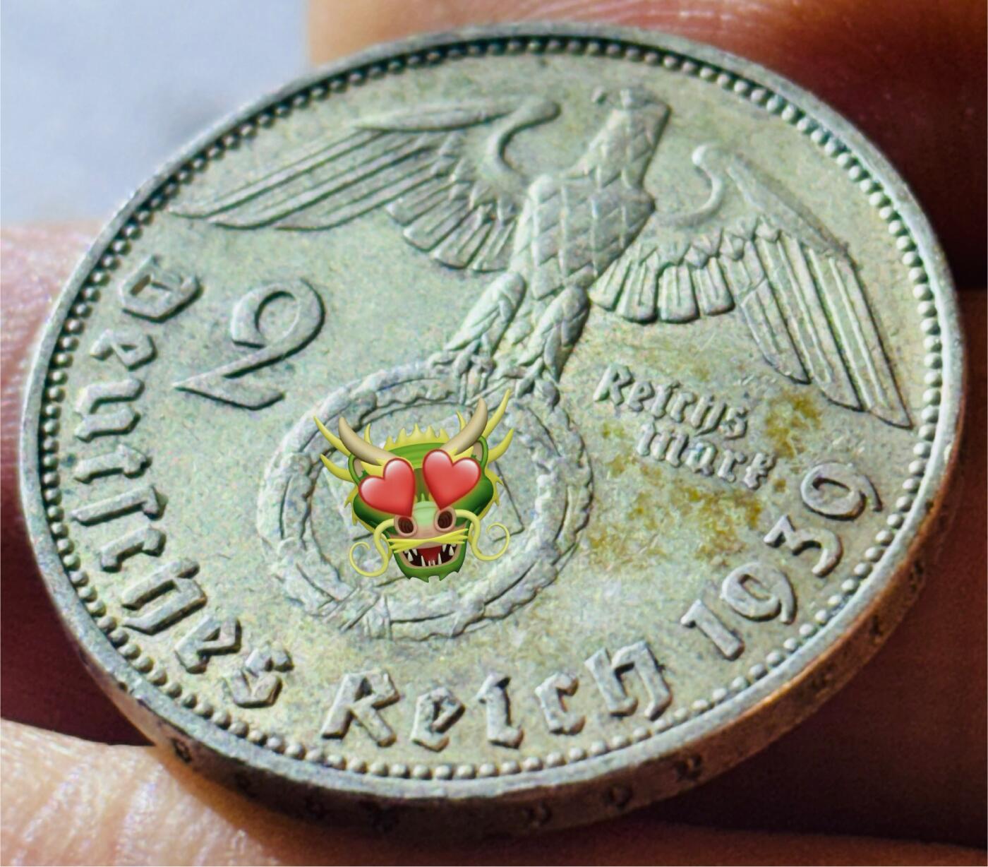 【金马踏春，泉马奔腾】2026 年新年贺岁场，（定于年初五接财神截拍）祝各位老板马到成功，马上有钱，愿岁岁平安喜乐顺遂 好品 1939 年德国兴登堡 2 马克银币，8 克 625 银 J 版