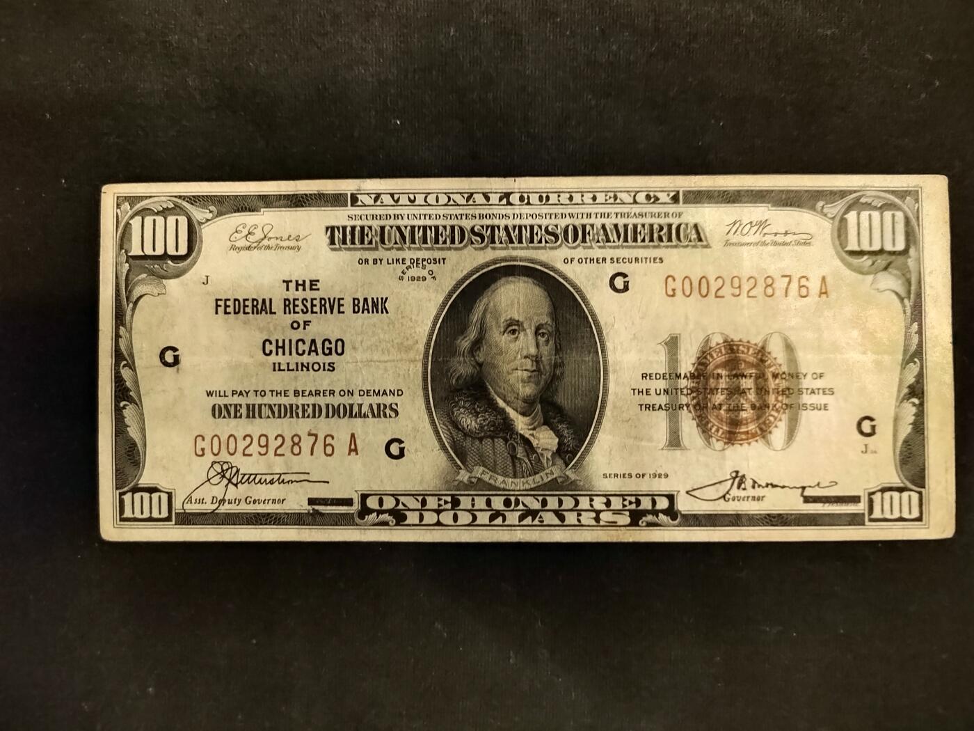 1929年100美元