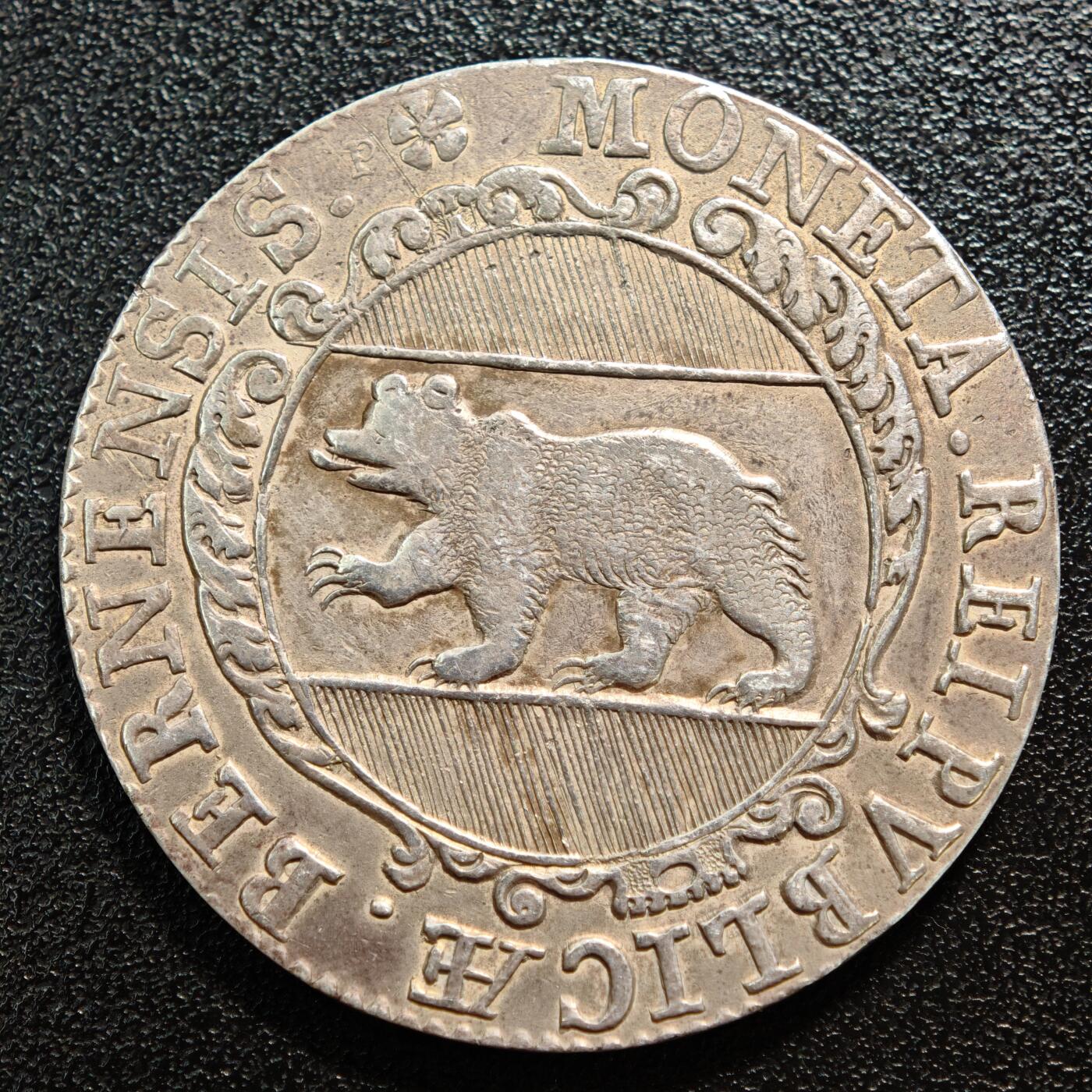 【德藏】世界币章拍卖第165期（拍品征集中~欢迎藏友联系） 1679年 瑞士伯尔尼共和国1泰勒老银币 直径约：40.8mm；重约：27.8g