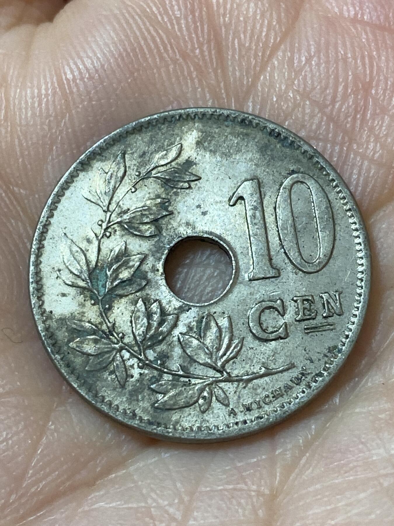 2026年第二十一场(总第一百九十场）外国好品散币场(免佣金) 比利时🇧🇪1903年10分(利奥波德二世时期，大年份版首发年，荷语版)