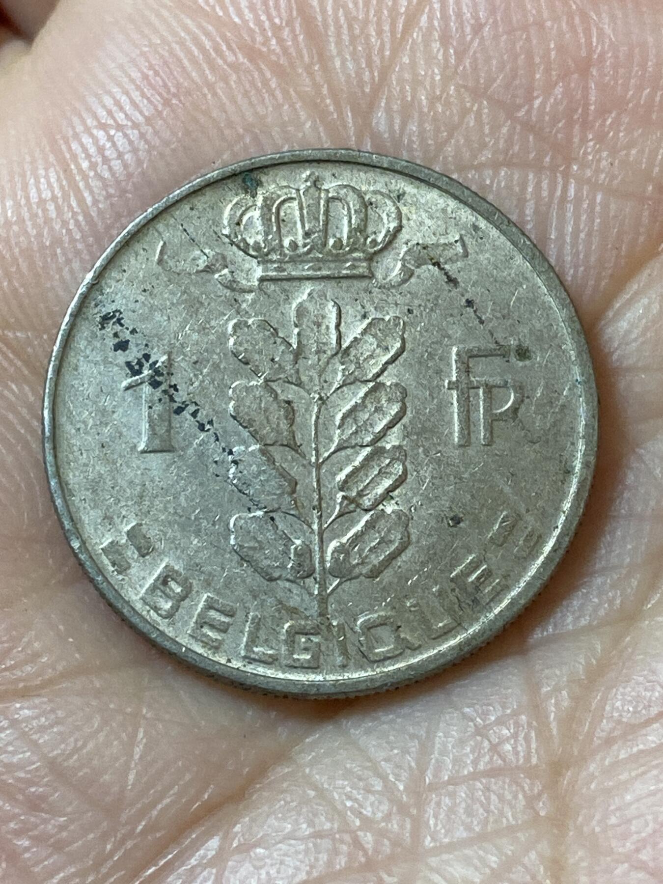 2026年第二十一场(总第一百九十场）外国好品散币场(免佣金) 比利时🇧🇪1968年1法郎(博杜安一世时期，法语版)