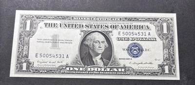 【金马踏春，泉马奔腾】2026 年新年贺岁场，（定于年初五接财神截拍）祝各位老板马到成功，马上有钱，愿岁岁平安喜乐顺遂 - 全新少见 1957 年蓝印版美国 1 美元，尾号 531