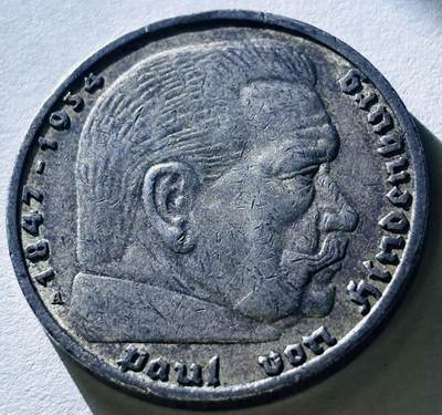 【金马踏春，泉马奔腾】2026 年新年贺岁场，（定于年初五接财神截拍）祝各位老板马到成功，马上有钱，愿岁岁平安喜乐顺遂 - 好品 1937 年德国兴登堡 5 马克银币 A 版 13.8 克 900 银