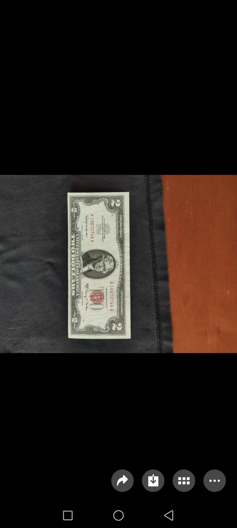 1963年2美元，AU品相