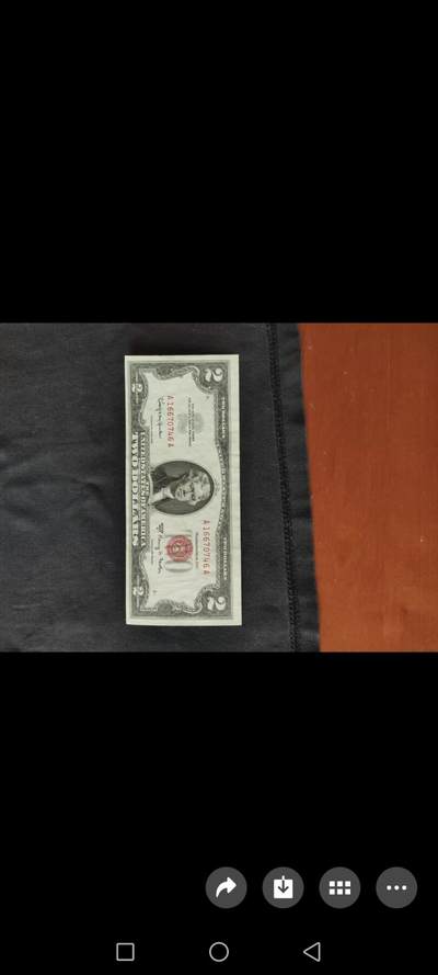 1963年2美元，AU品相 - 1963年2美元，AU品相