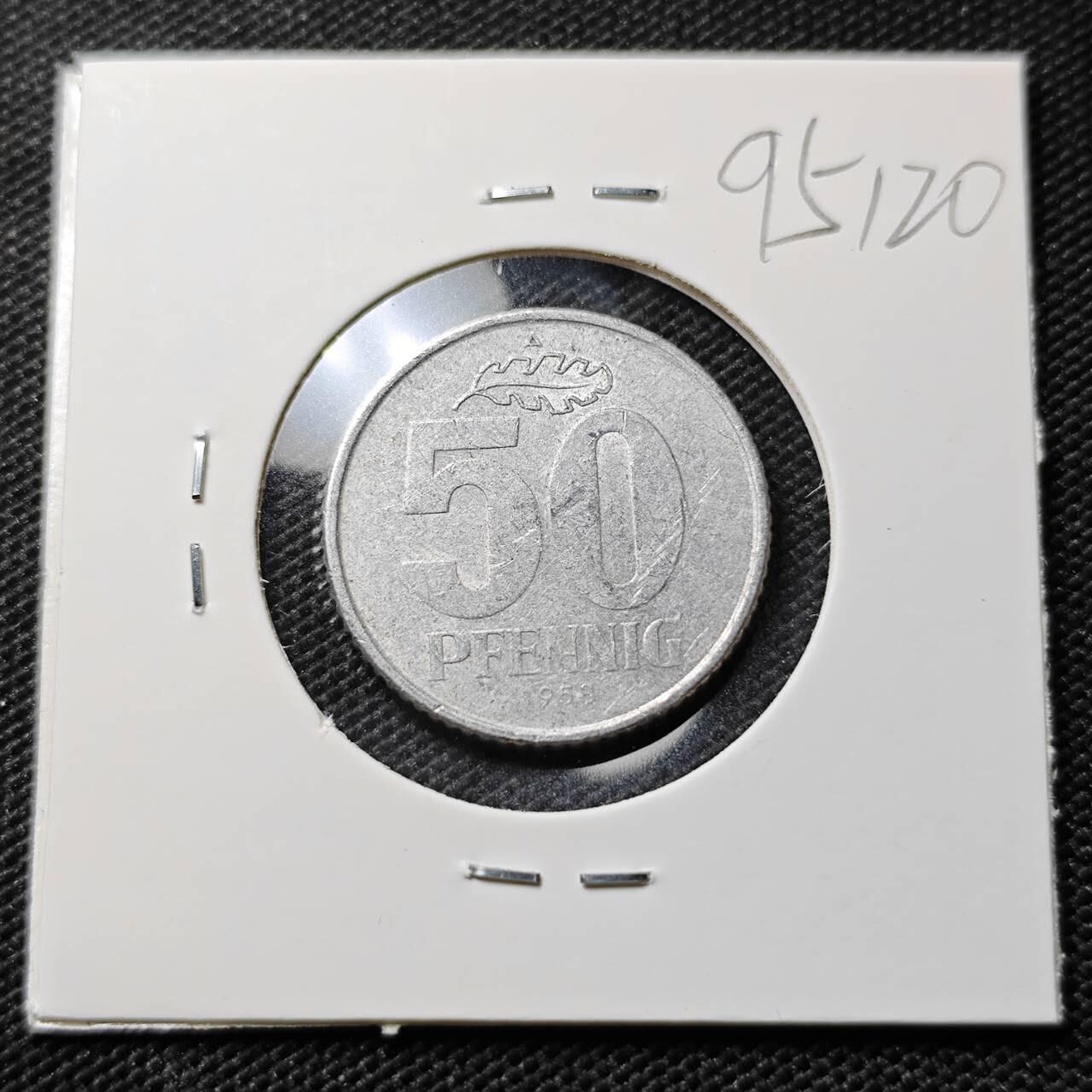 KK钱币收藏小铺  第395期  2月预留时间 周末发货 魏玛德国共和国50芬尼 