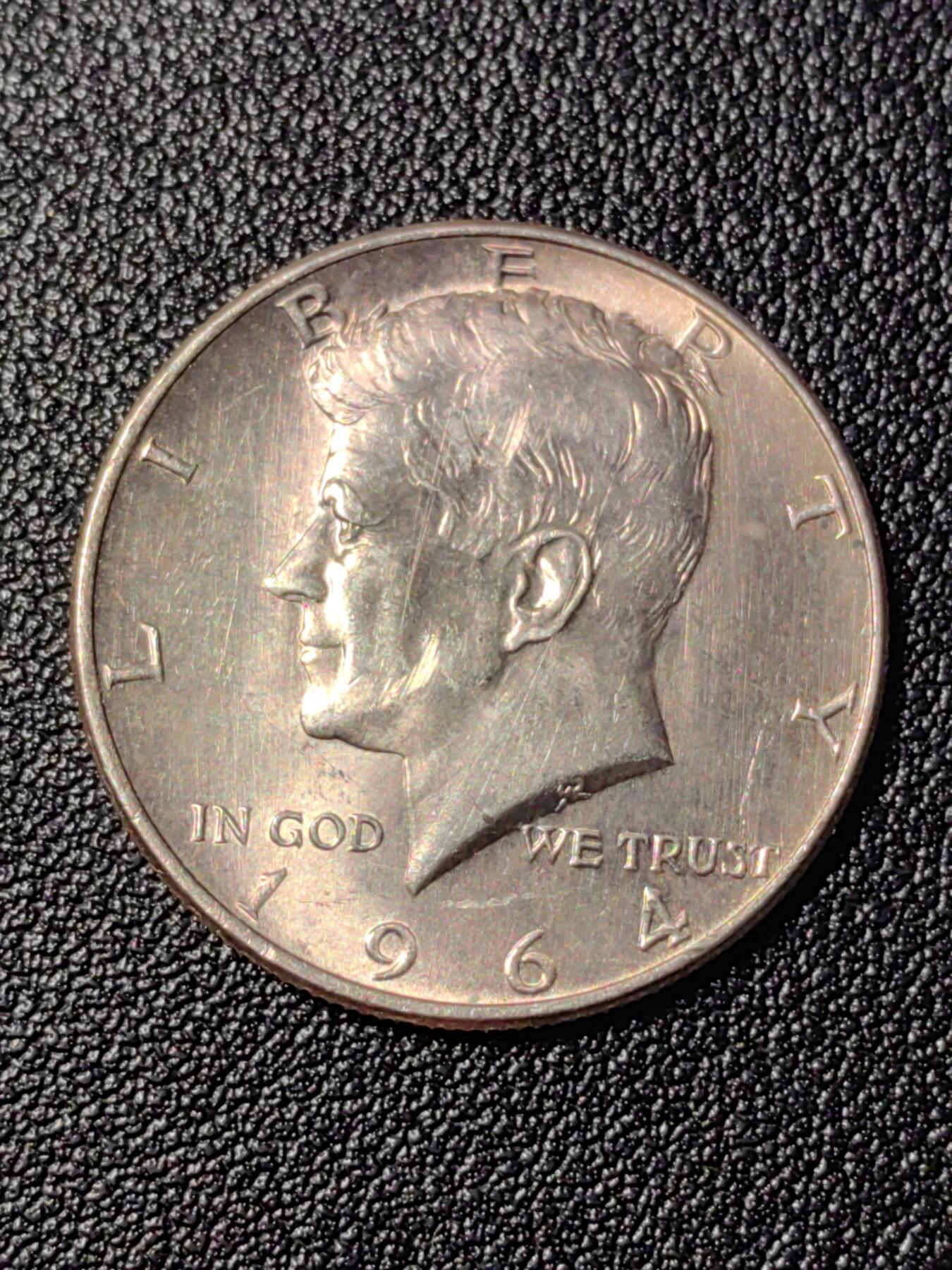 靖甫拍卖第三场 美国50分银币 1964年 12.4克