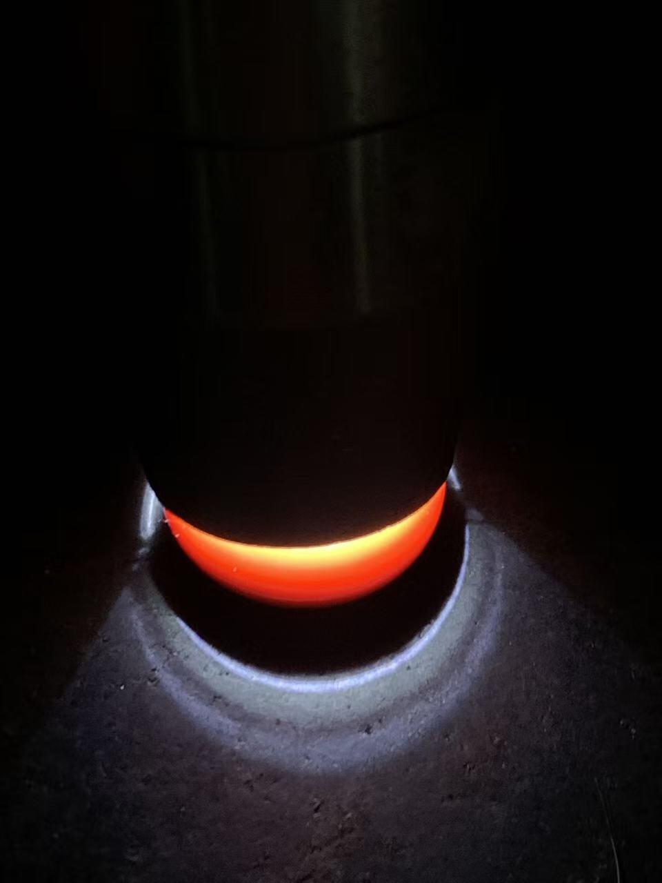 精美南红玛瑙柿子红面包圈小平安扣一个，