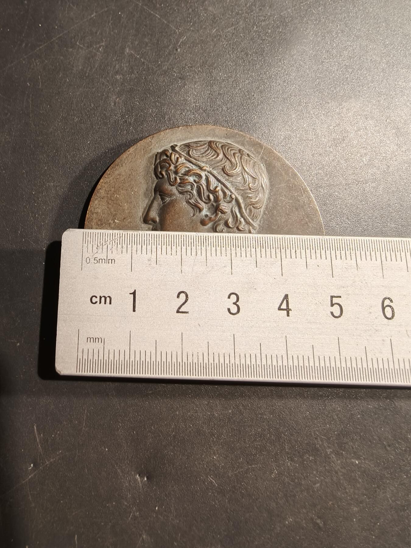 老王徽章第181期 法国青年运动会大铜章     直径50mm    重量58.5g