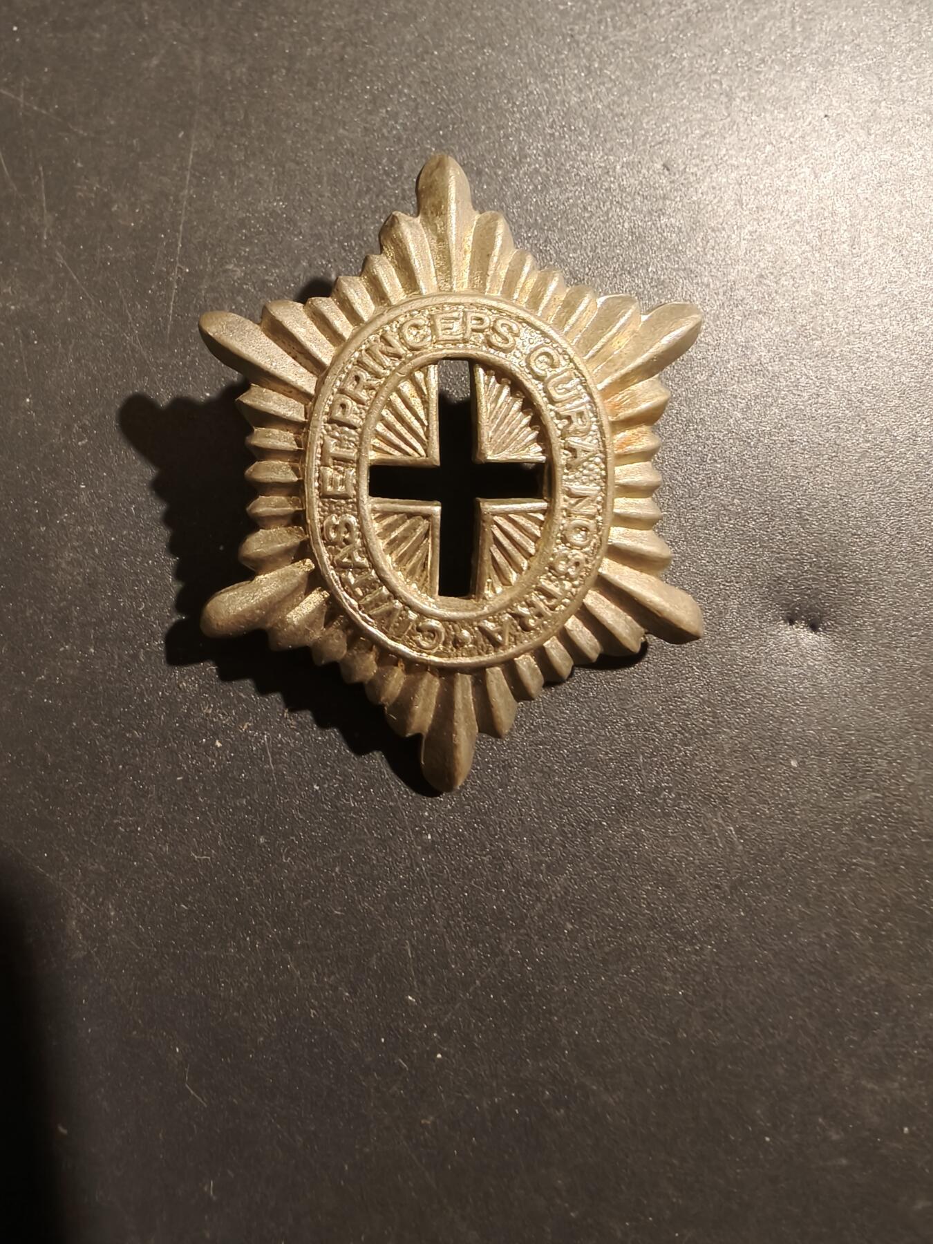 老王徽章第181期 英联邦加拿大总督步兵卫队帽徽    二战时期