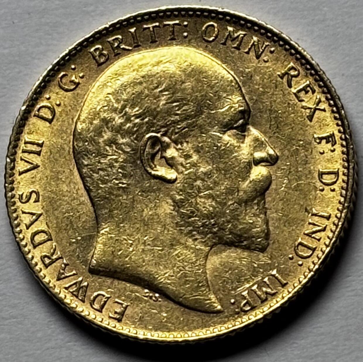 【金马踏春，泉马奔腾】2026 年新年贺岁场，（定于年初五接财神截拍）祝各位老板马到成功，马上有钱，愿岁岁平安喜乐顺遂 少见 1904 年英国爱德华七世 1 镑金币，金光闪闪细节不错 7.98 克 917 金