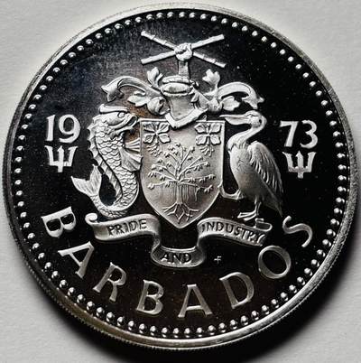 【金马踏春，泉马奔腾】2026 年新年贺岁场，（定于年初五接财神截拍）祝各位老板马到成功，马上有钱，愿岁岁平安喜乐顺遂 - 全新 1973年巴巴多斯五元精制纪念银币 31 克 800 银