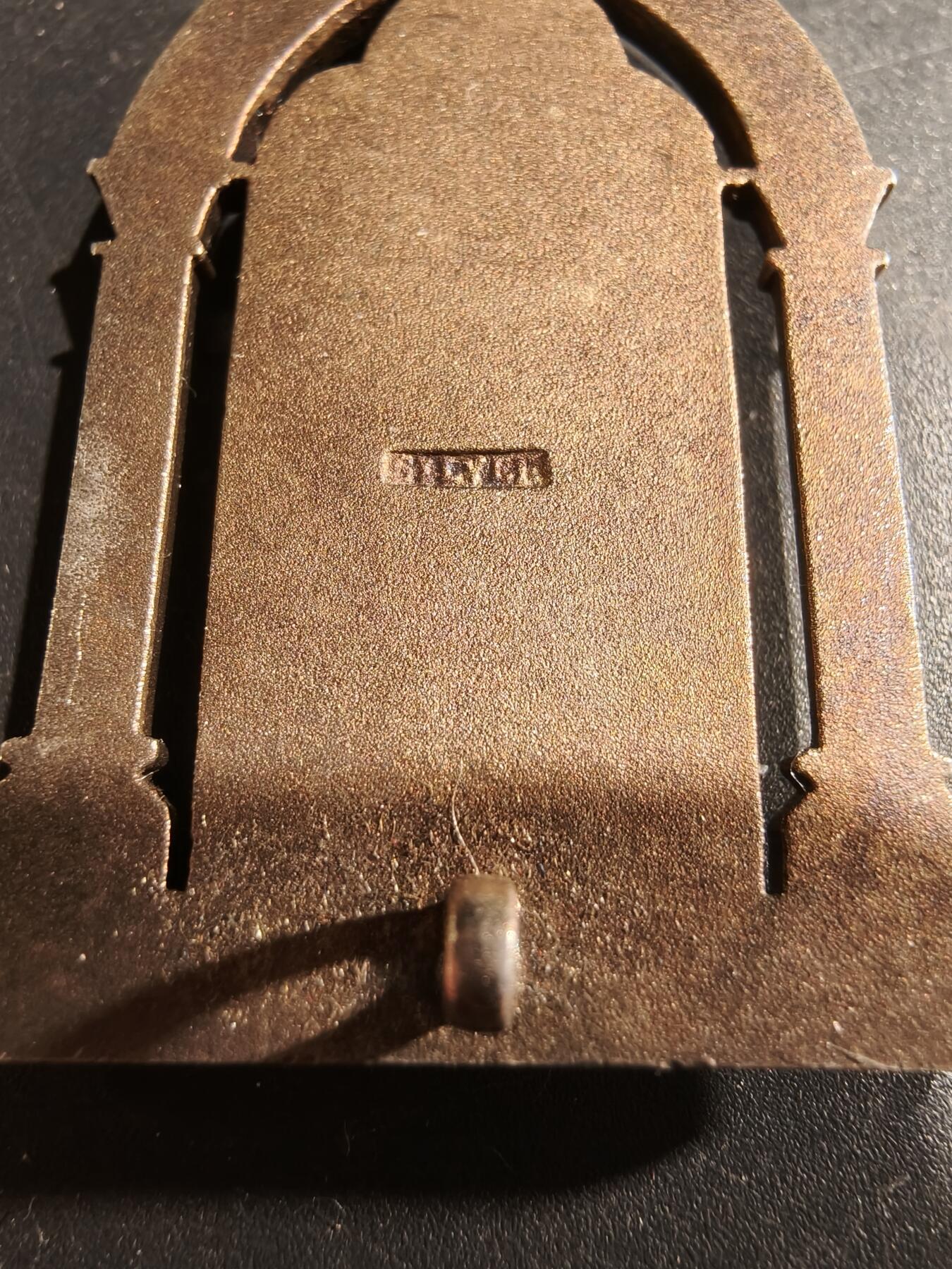 老王徽章第181期 英国共济会奖章    925银镀金珐琅    30g