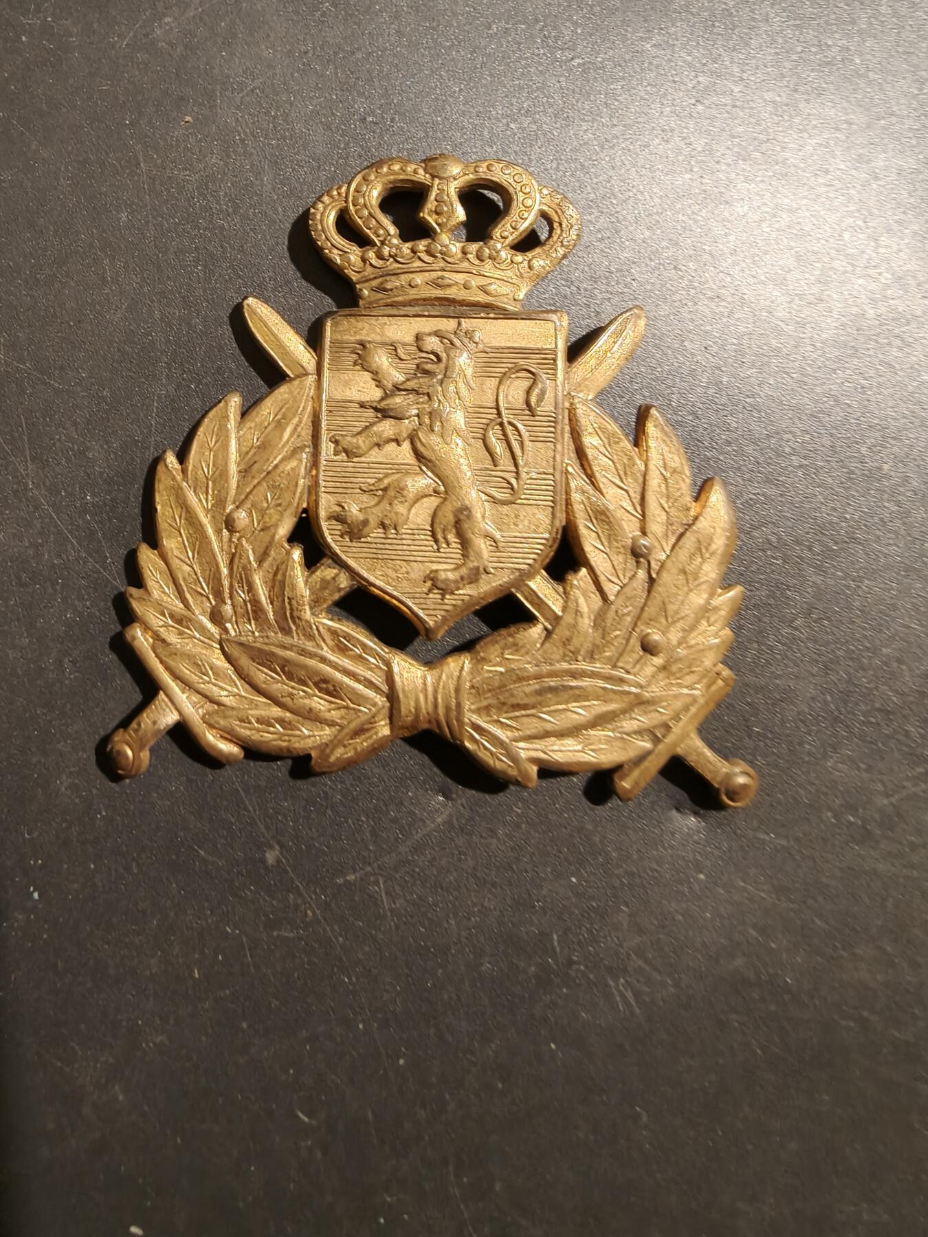 老王徽章第181期 卢森堡陆军帽徽   二战时期