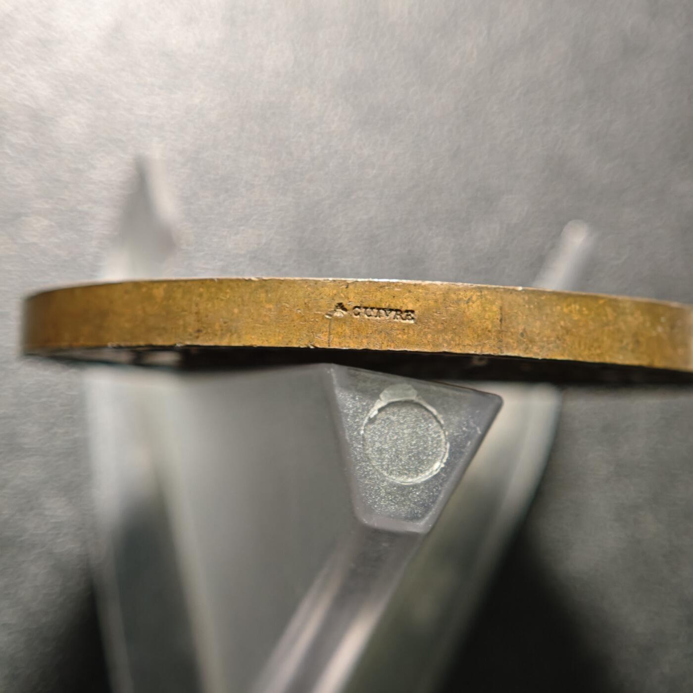 【德藏】世界币章拍卖第165期（拍品征集中~欢迎藏友联系） 1878年 法国阿拉斯狙击兵协会国际大赛铜质高浮雕纪念章 蜜蜂边铭 直径约：51mm；重约：63.4g