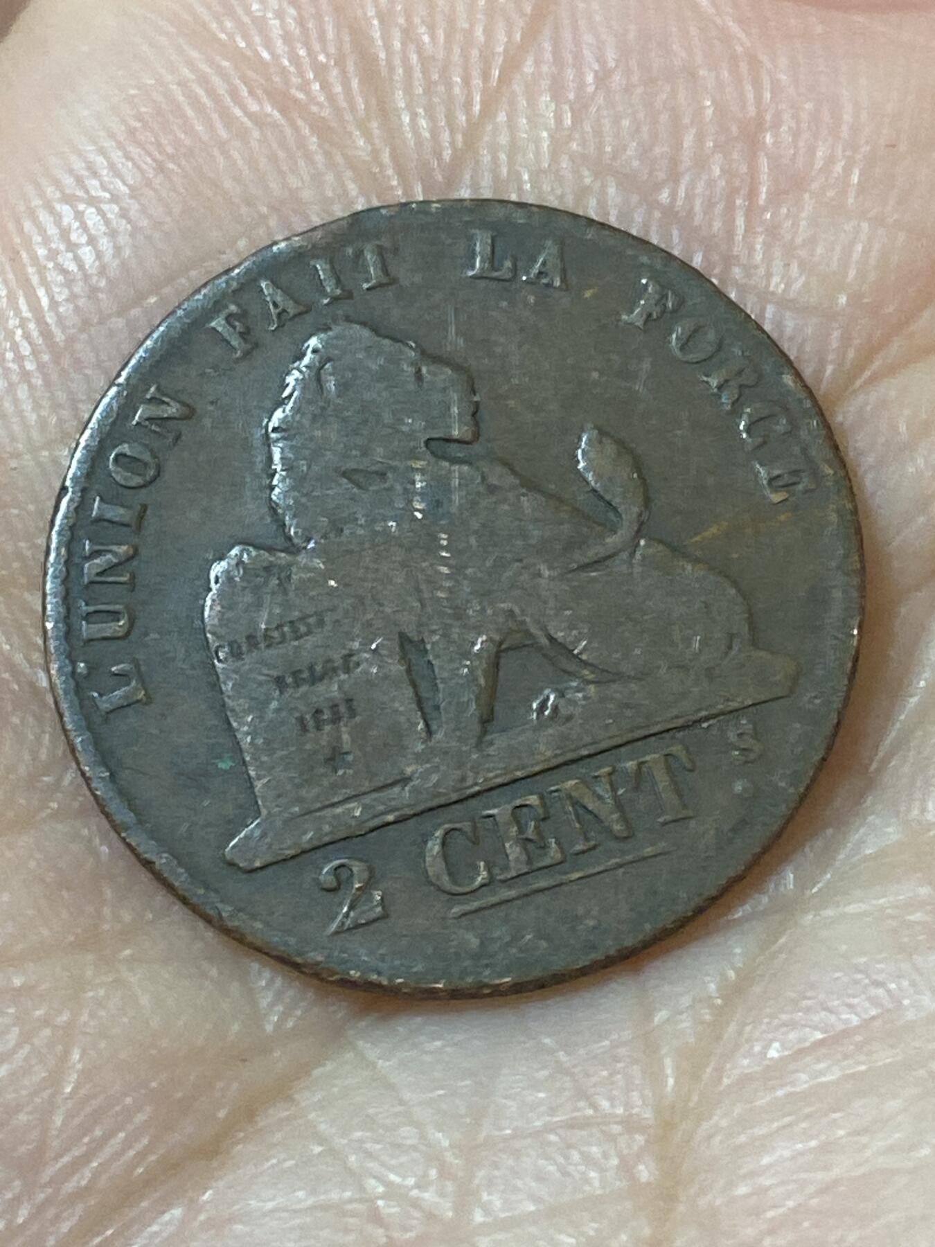 2026年第二十一场(总第一百九十场）外国好品散币场(免佣金) 少见年份–比利时🇧🇪1844年2分(利奥波德一世时期，第三版)